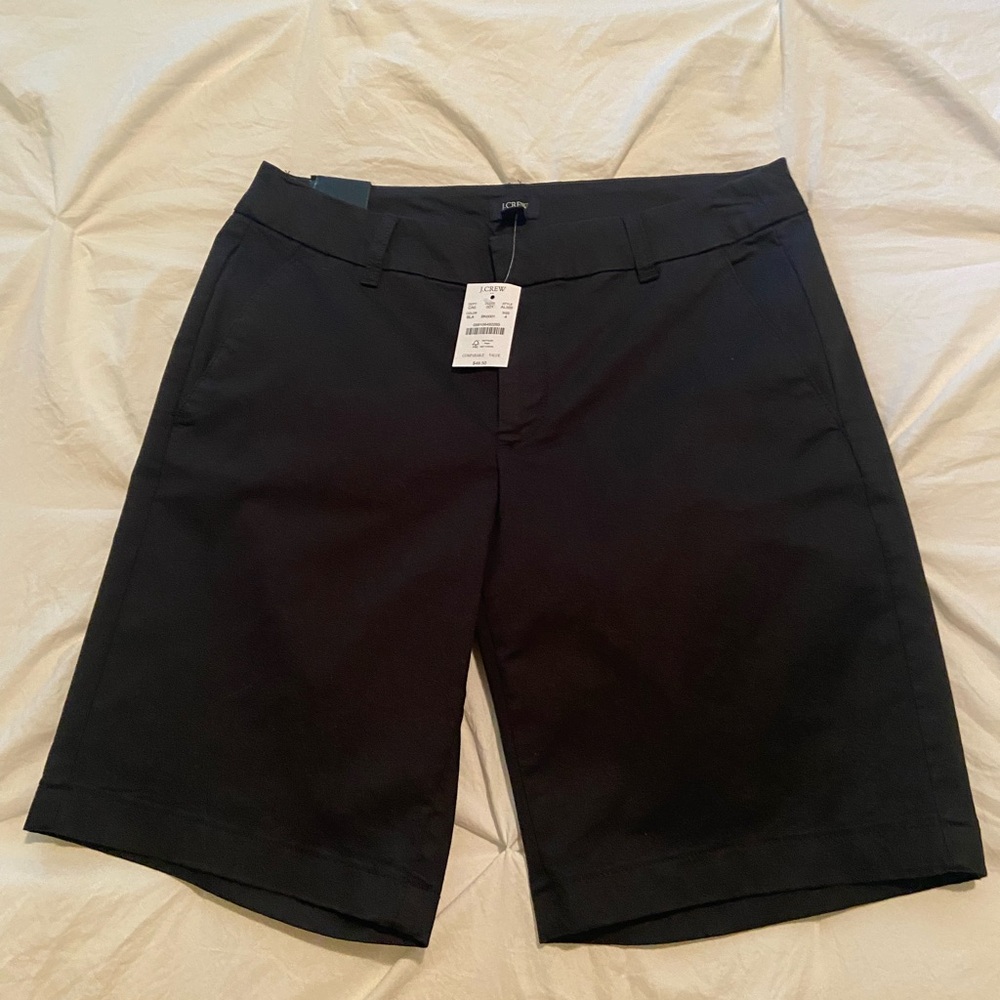 J Crew Women's Bermuda Black Shorts